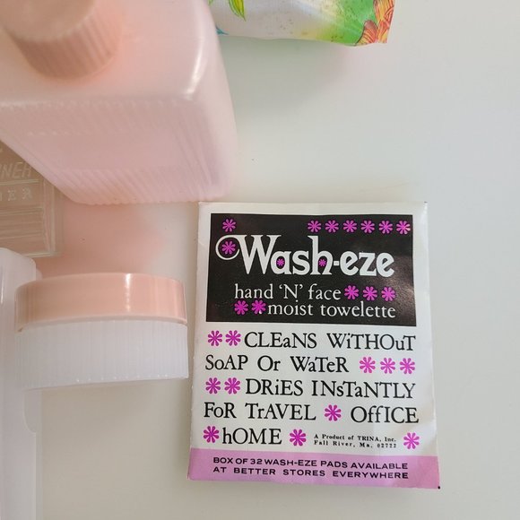 1960's Vintage 'Dior' Style Floral Toiletry Travel Case - NEVER USED - Picture 6 of 9